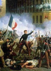 Battle in the Rue de Rohan by Hippolyte Lecomte