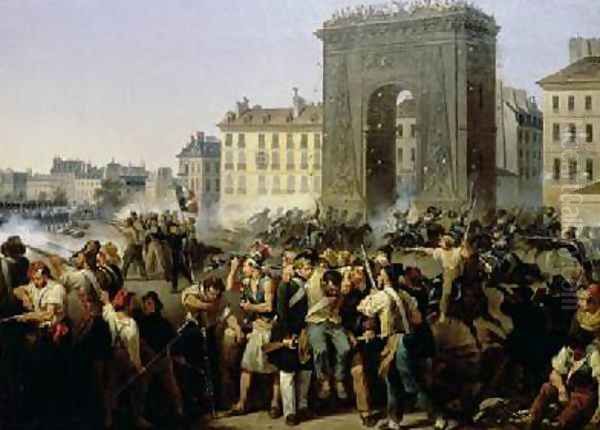 Battle at the Porte Saint-Denis - view 1