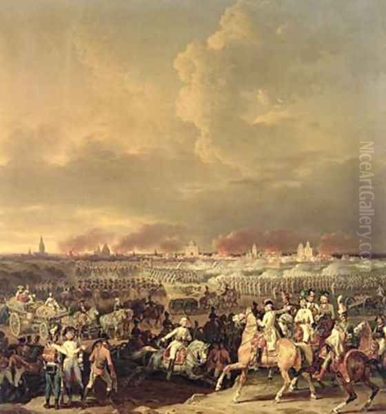The Siege of Lille by Albert de Saxe-Tachen 8th October 1792 - view 1