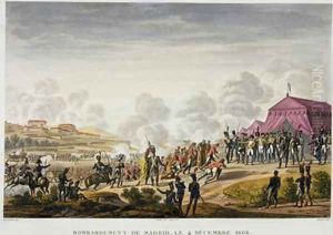 The Bombardment of Madrid by Hippolyte Lecomte