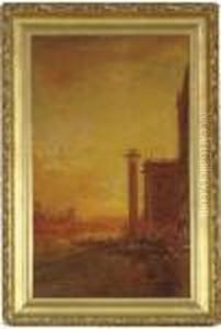 The Riva Degli Schiavoni, Venice by Henri Duvieux