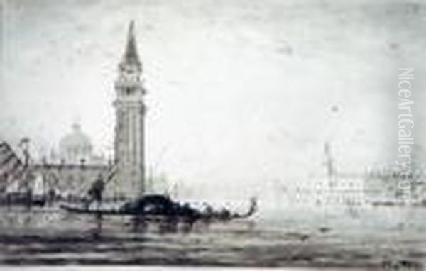 Vue Du Grand Canal A Venise Avec San Marco Au Fond A Gauche - view 1