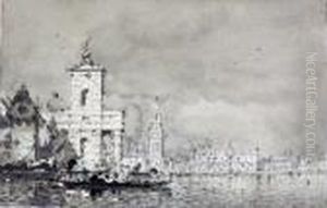 Gondoles A Venise Avec La Salute Dans Le Fond A Droite Gondoles A Venise Avec La Salute Dans Le Fond A Droite
