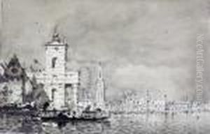 Vue Du Grand Canal A Venise by Henri Duvieux