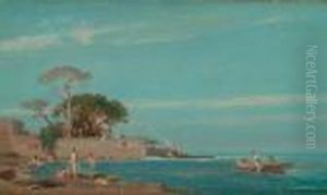 Bord De Mer Aux Baigneuses