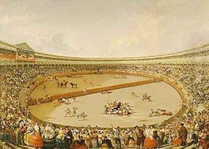 The Bullfight by Eugenio Lucas y Padilla