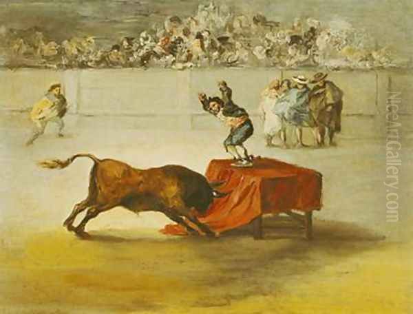 Martinchos Other Folly in the Bull Ring at Saragossa after a painting by Francisco Goya 1746-1828 - view 1