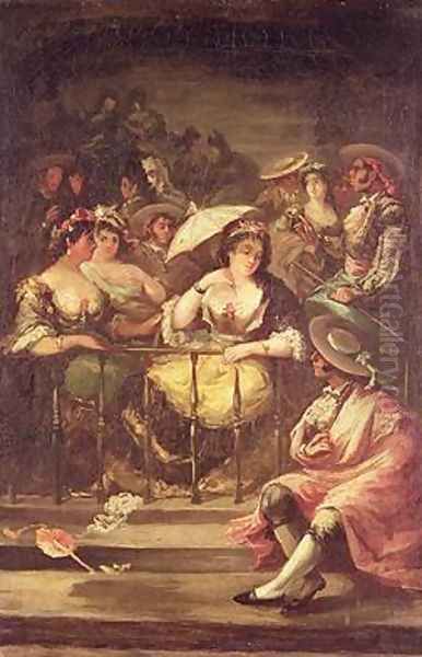 Women on a Balcony 1859 - view 1