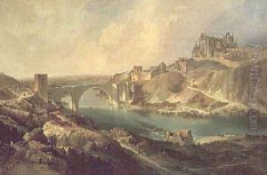 View of Toledo 1854 by Eugenio Lucas y Padilla
