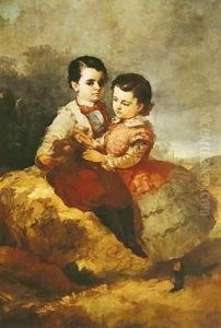 The Artists Children by Eugenio Lucas y Padilla
