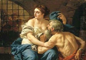 Roman Charity by Jean Jacques II Lagrenee