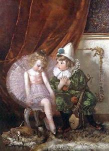Pierrot and Pierrette by Edmond Louyot