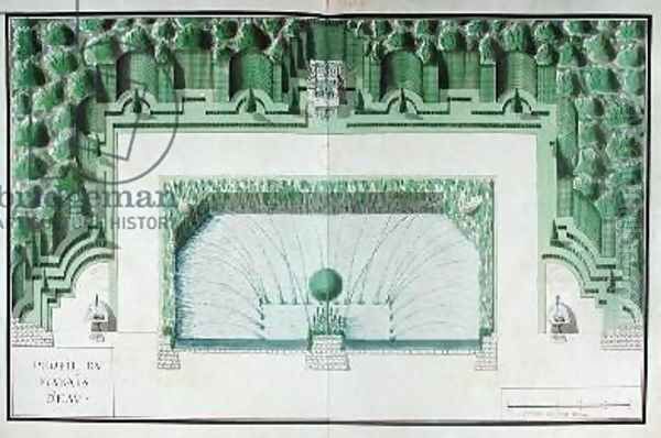 Design for a water garden at Versailles - view 1