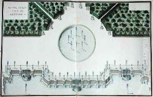 Design for the Piece de Neptune at Versailles by Andre Le Notre