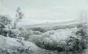 Whitby Abbey from Mulgrave 1814 by Amelia Long