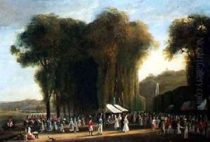 Jour de Fete at StCloud British troops on duty September 1815 by Amelia Long