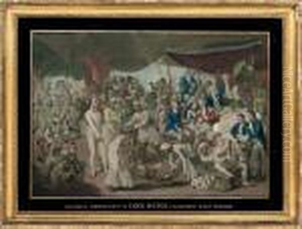 Colonel Mordaunt's Cock Match At Lucknow - view 1
