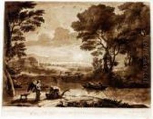 Landschaft Mittobias Und Dem Engel by Richard Earlom