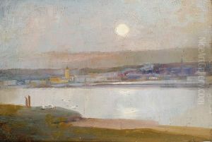 Moonshine Over The Hayle From Lelant