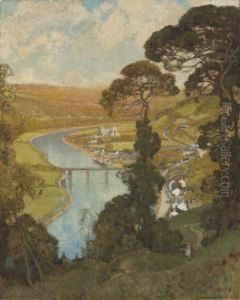 Tintern, Valley Of The Wye by Sir Alfred East