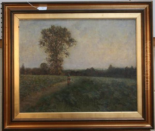 Girl Walking In A Field - view 1