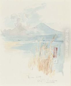 Rushes On The Edge Of A Japanese Lake by Sir Alfred East