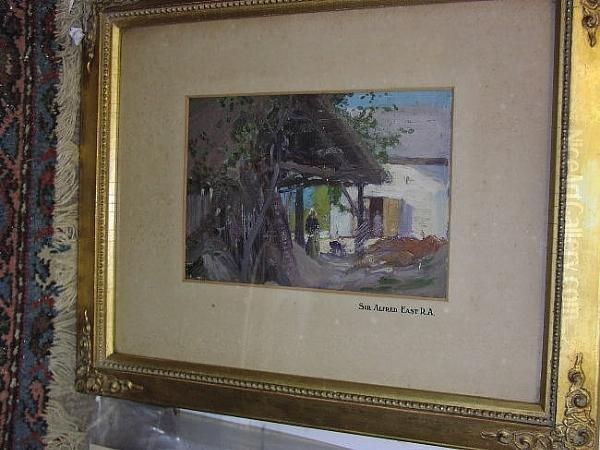 Farm Buildings With Figures - view 1