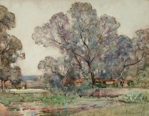 The Pond By The Road by Sir Alfred East