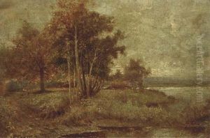 Autumn, A Backwater On The Thames by Sir Alfred East