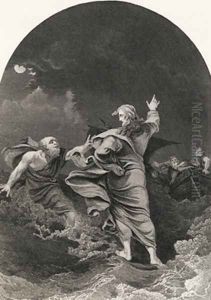 Christ walking on the sea by Loutherbourg, Philippe de