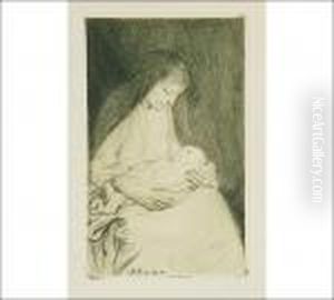 Madonna And Child by Albert Edelfelt