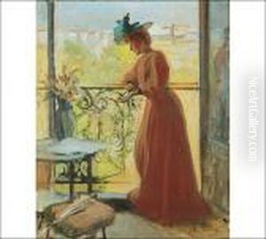 Lady On Balcony