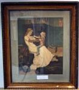 "drottning Blanca". Konstbilaga Till "midvinter" 1902, (passe Partout). by Albert Edelfelt