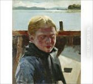 Laid On Board by Albert Edelfelt