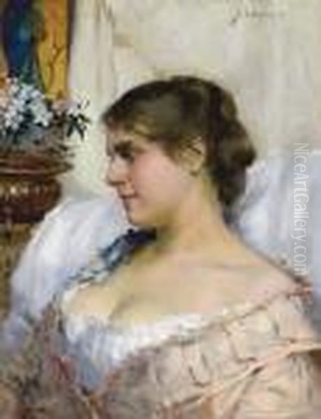 Nuoren Naisen Muotokuva Portratt Av En Ung Kvinna (portrait Of A Young Woman) - view 1