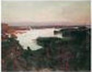 Kesailta Haikon Selalla (summer Evening, Over Haiko Fjord) by Albert Edelfelt