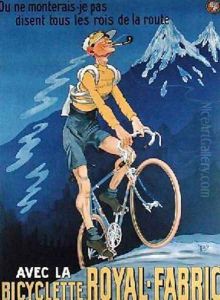 Poster advertising cycles Royal-Fabric 1910
