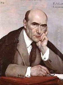 Portrait of Andre Gide 1869-1951 by Paul Albert Laurens
