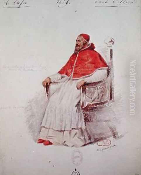 Costume design for the Pope Clement VII in Benvenuto Cellini - view 1