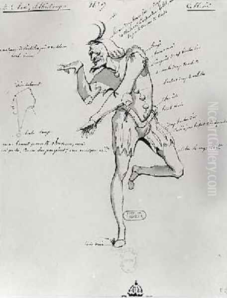 Costume design for an acrobat in Benvenuto Cellini - view 1