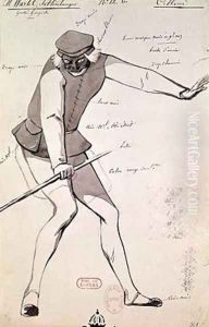 Costume design for an Acrobat in Benvenuto Cellini by Hector Berlioz