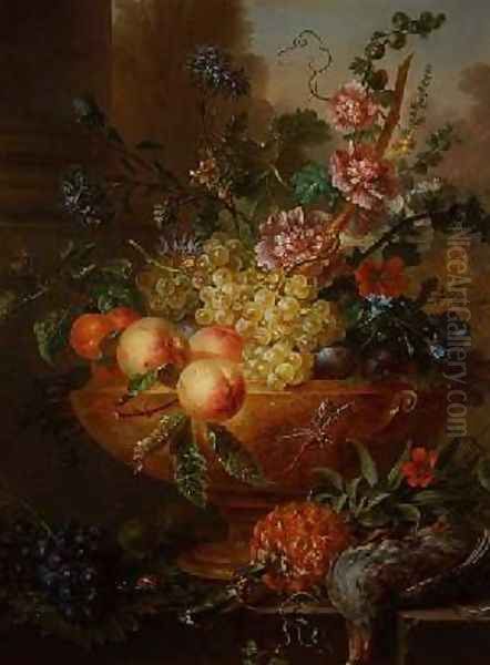 Still Life of Fruits and Flowers - view 1