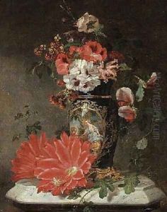 Flowers Still Life by Willem van Leen