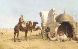 Exchanging News by William Snr Luker