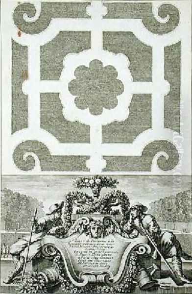 Title page from Livre des Parterres a la Nouvelle Maniere - view 1