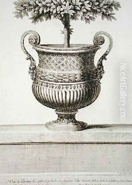 Bronze vase at Versailles - view 1