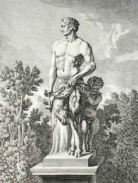 Statue of a Satyr at Versailles - view 1
