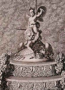 The Spirit of Valour centrepiece of a fountain at Versailles by Jean Lepautre