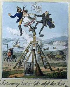 Returning Justice Lifts Aloft Her Scale by Theodore Lane