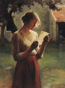 The Letter by Henri Lerolle